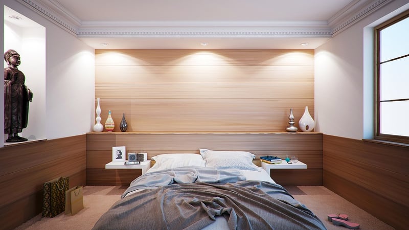 Bedroom Canopy with Fairy Lights